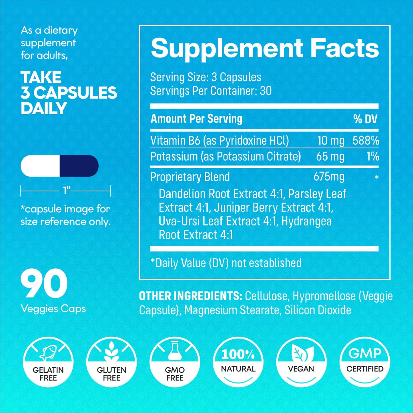 Botanic Boost Hydravert Diuretic Capsules 90 Count