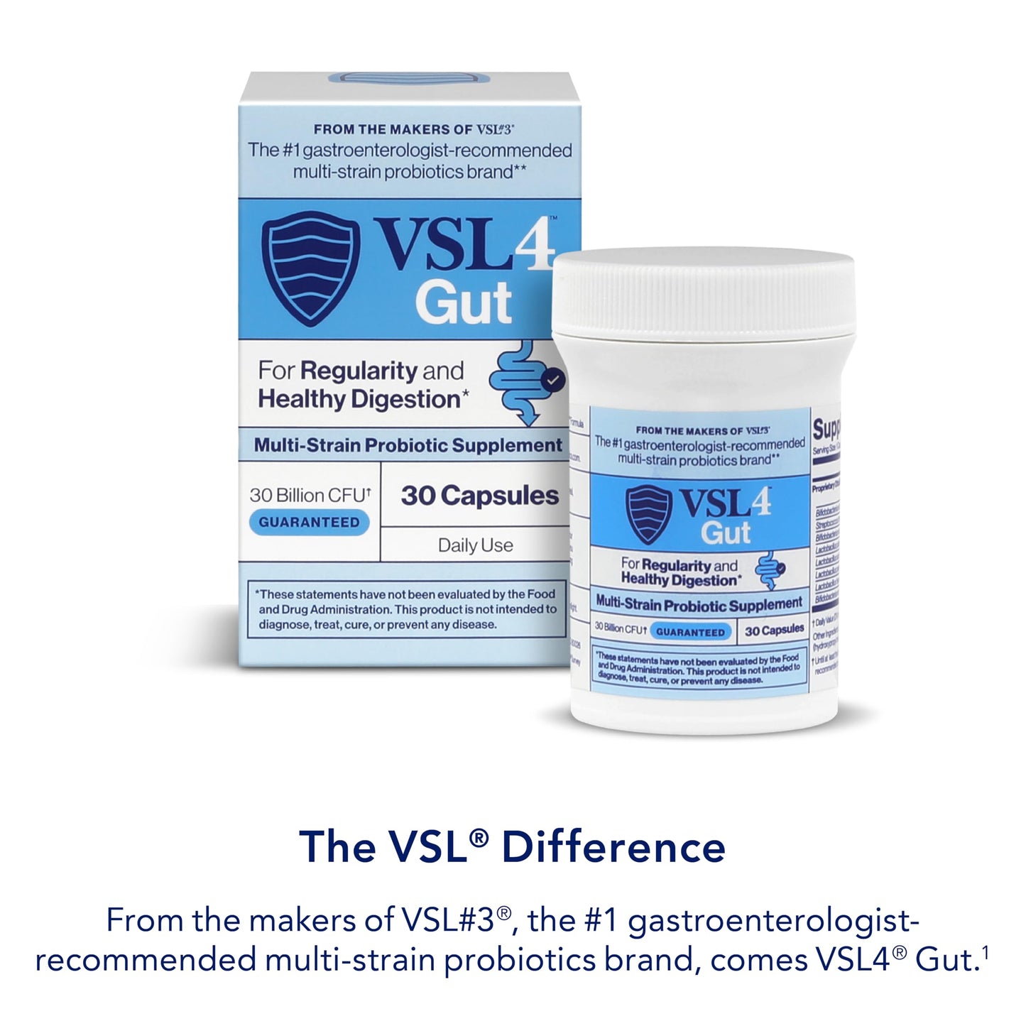 VSL4 Gut Daily Probiotics for Gut Health Capsule 60 Capsules
