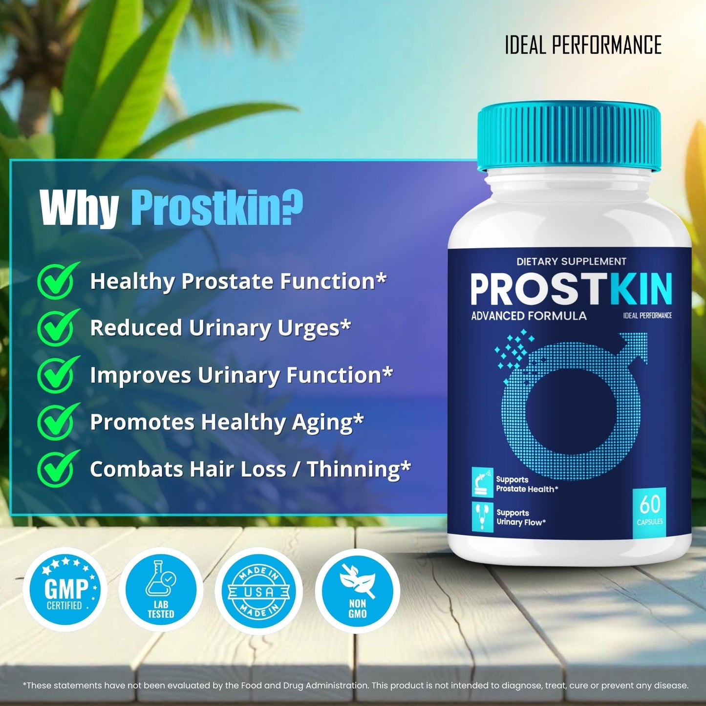 Ideal Performance ProstKin for Prostate 120 Capsules