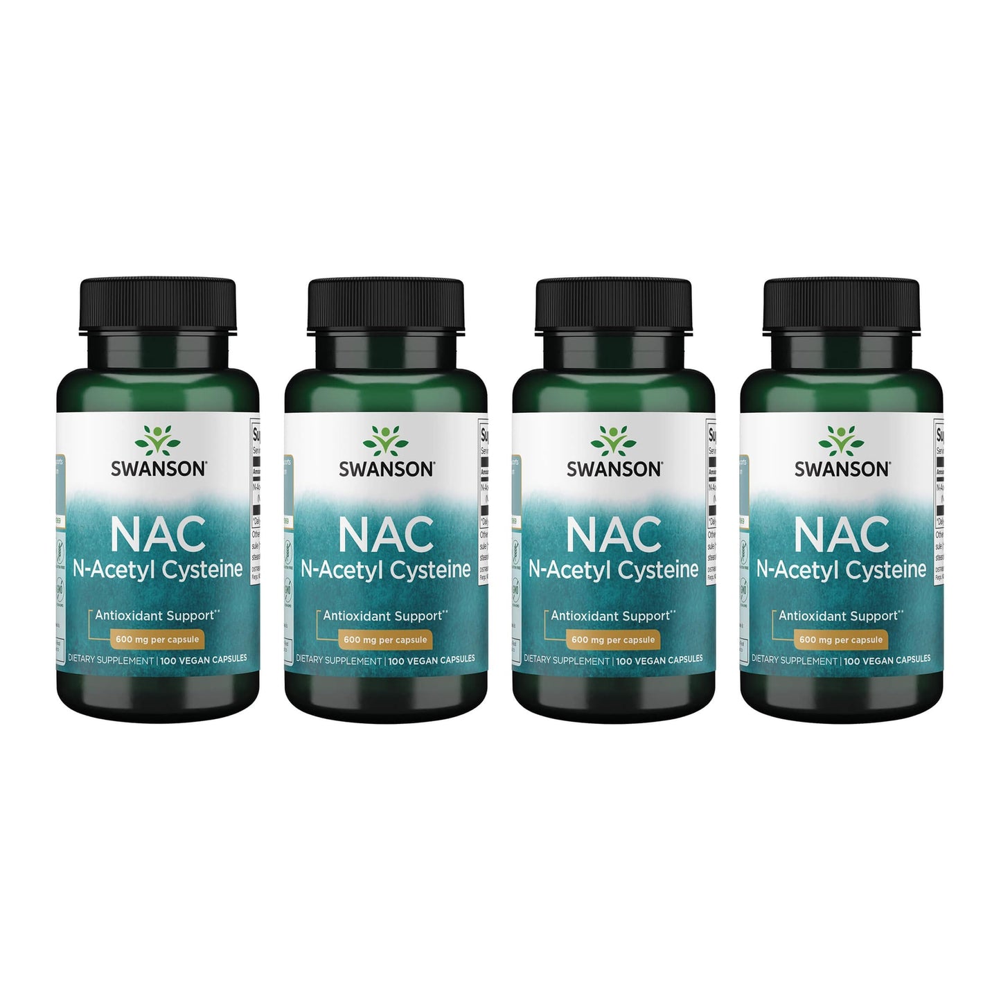 Swanson NAC N-Acetyl Cysteine Liver Health and Antioxidant Supplement, Vegan Capsules, 400 Capsules