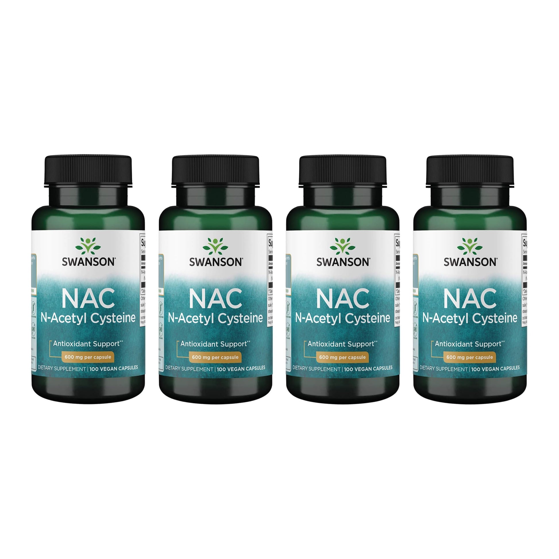 Swanson NAC N-Acetyl Cysteine Liver Health and Antioxidant Supplement, Vegan Capsules, 400 Capsules