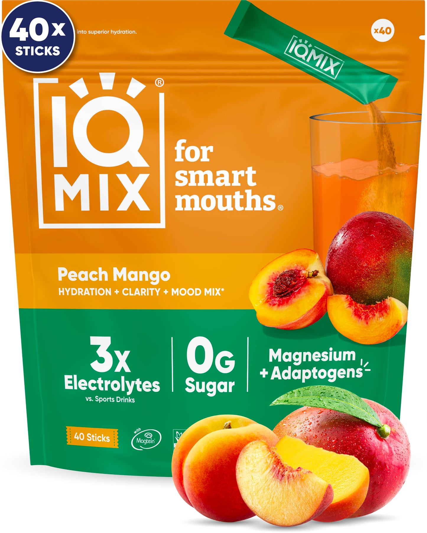 IQBAR IQMIX Hydration Electrolytes Powder Packets 40 Capsules