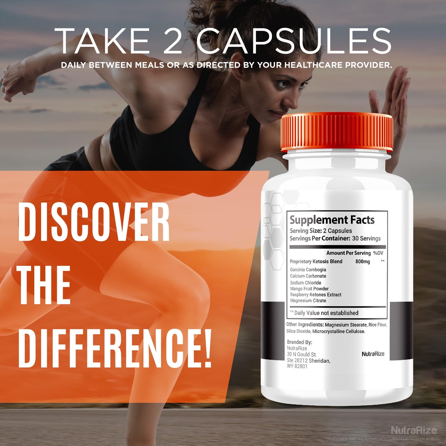 NutraRize Fast Burn Keto Capsules, 180 Capsules