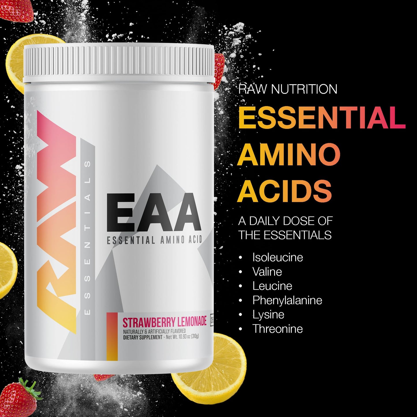 RAW EAA Amino Acids Powder 11.11 Ounce