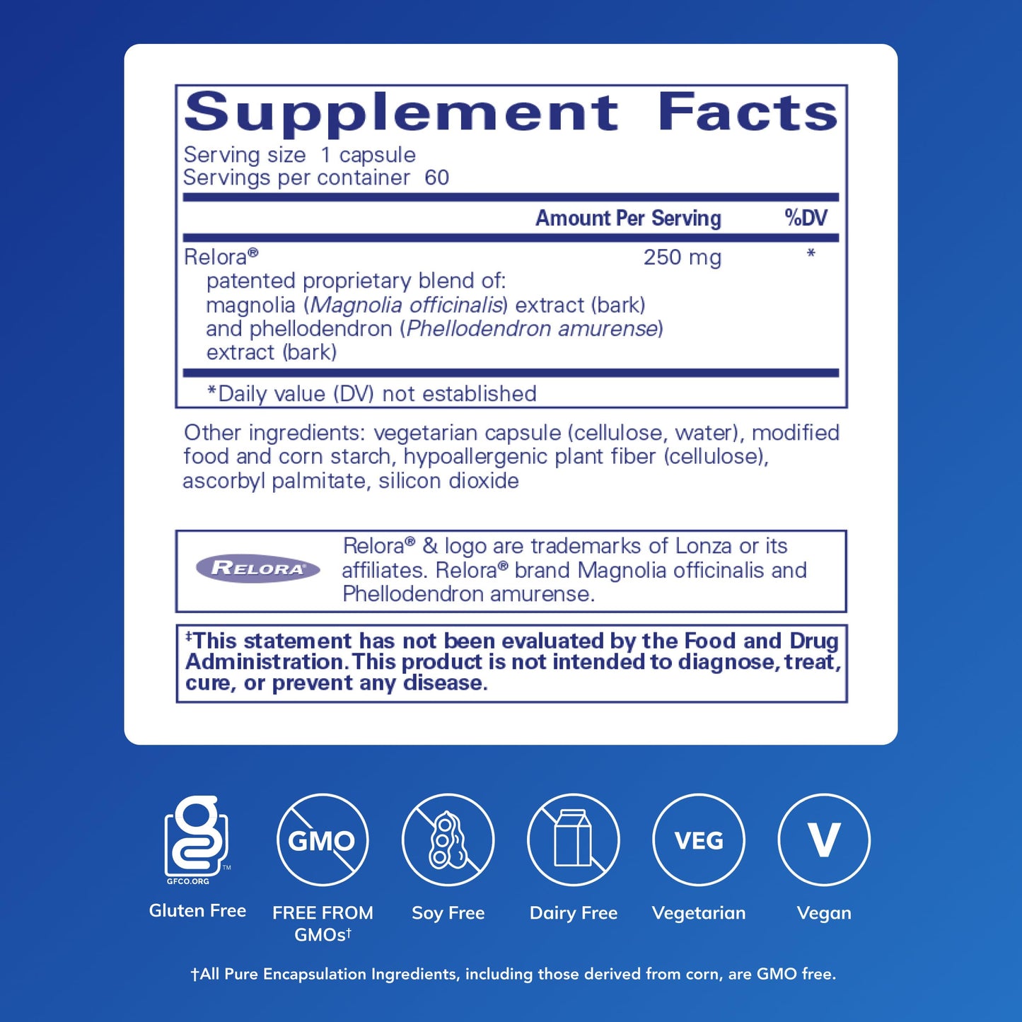 Pure Encapsulations Relora Capsule, 60 Count