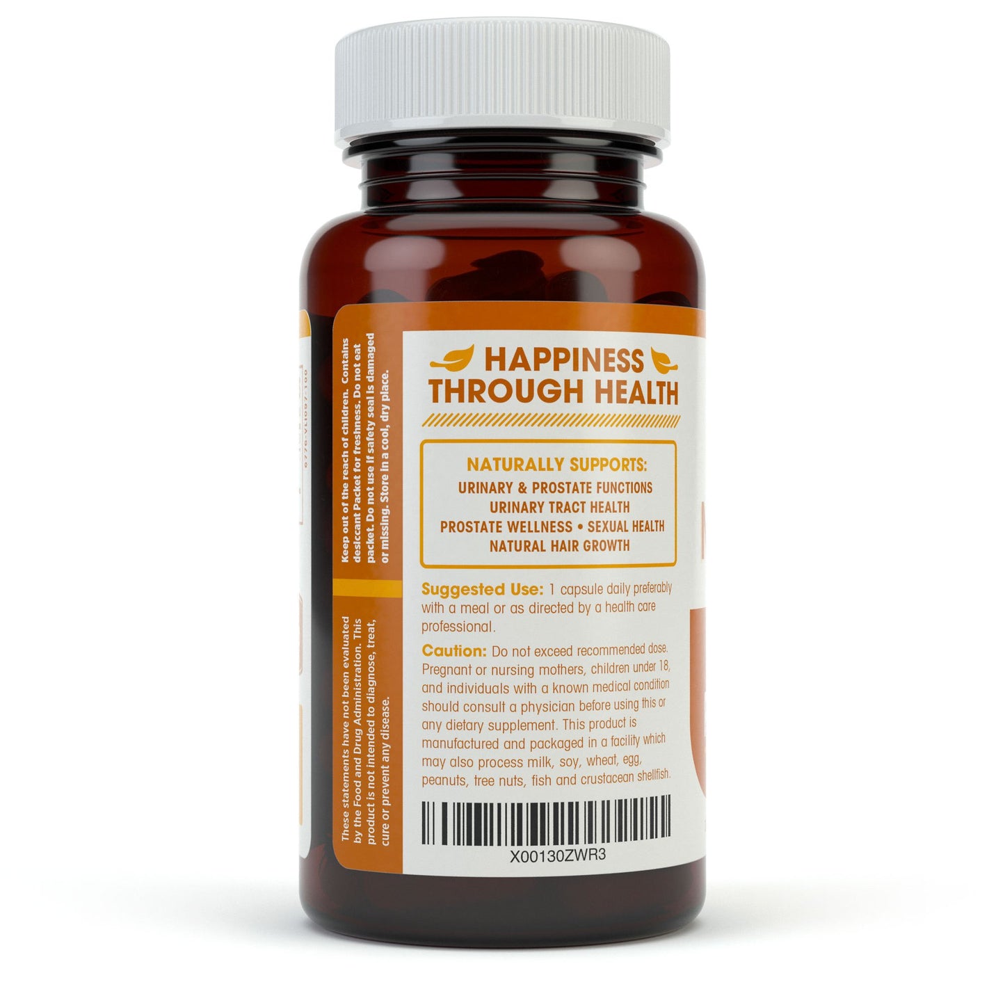 Natures Wellness 1000mg Saw Palmetto Prostate Supplement Capsules 100 Count