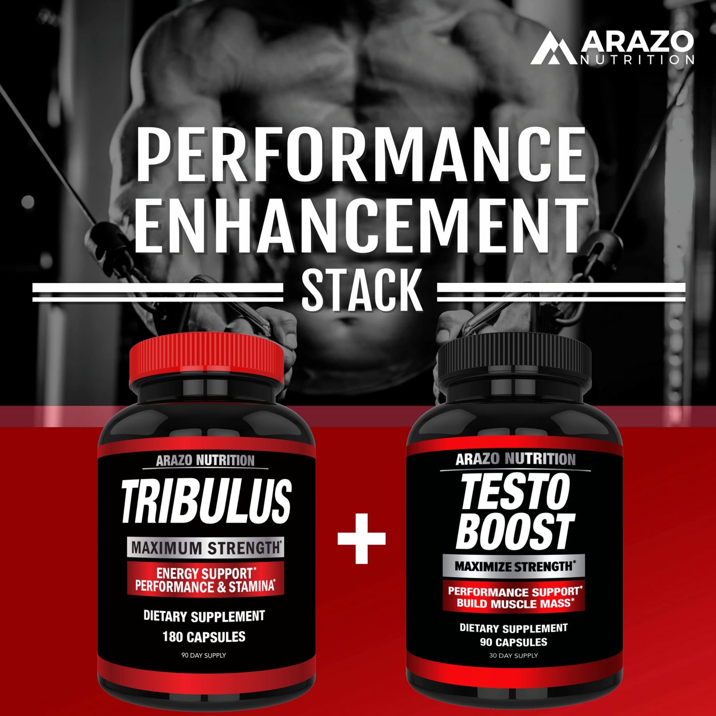 Arazo Nutrition TestoBoost Test Booster Supplement Capsule 90 Count