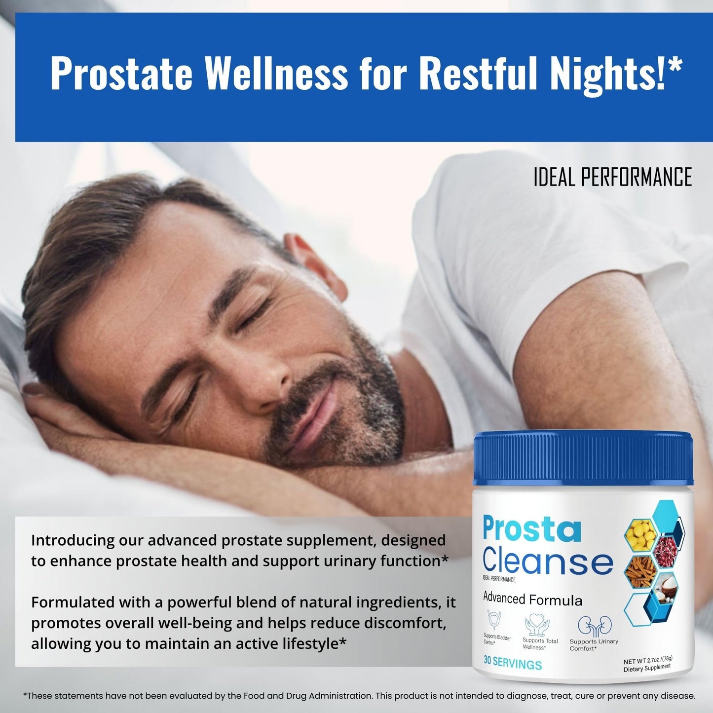 IDEAL PERFORMANCE Prosta Cleanse Powder 4 Pack