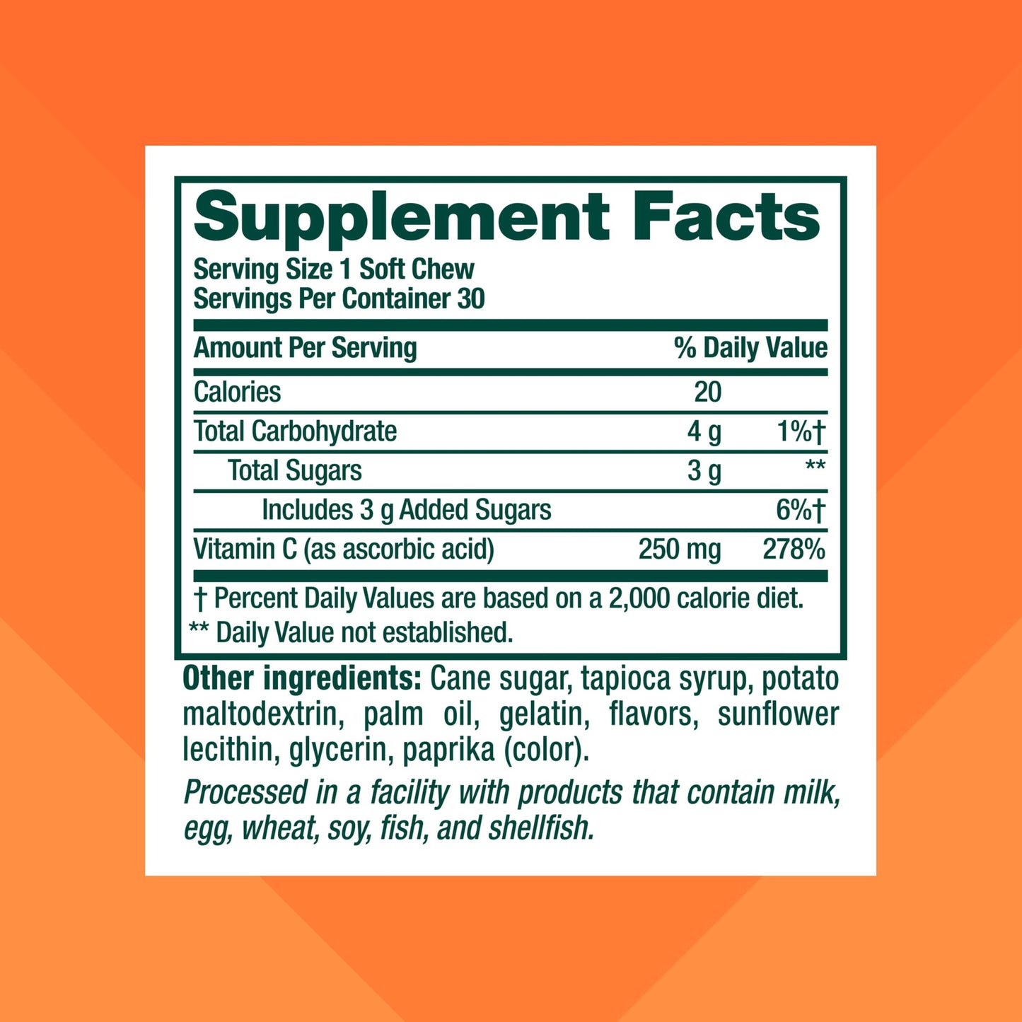 Vitafusion Soft Chews Immune Support Chewable 30 Chews