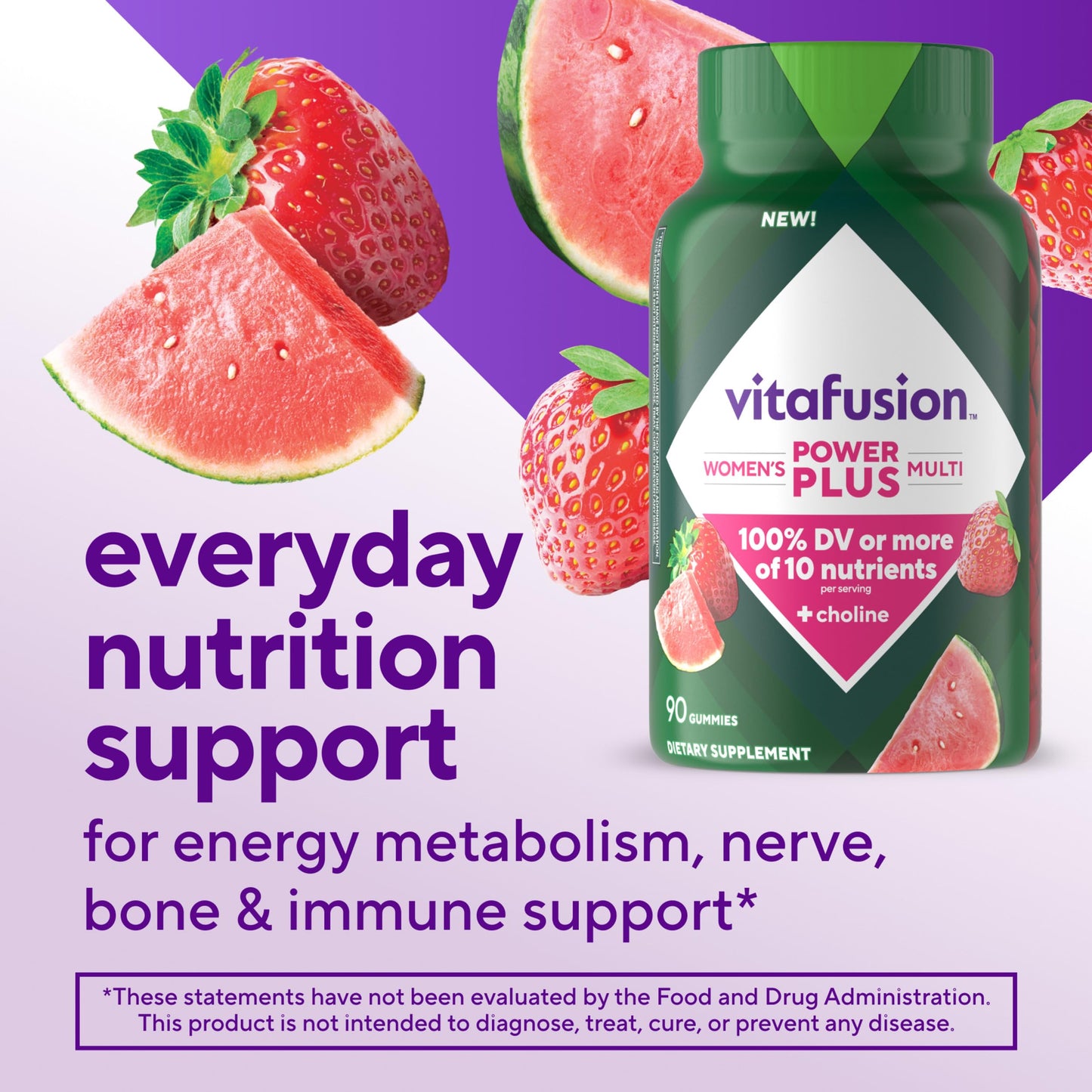 Vitafusion Power Plus Women's Multivitamin Gummies 90 Count