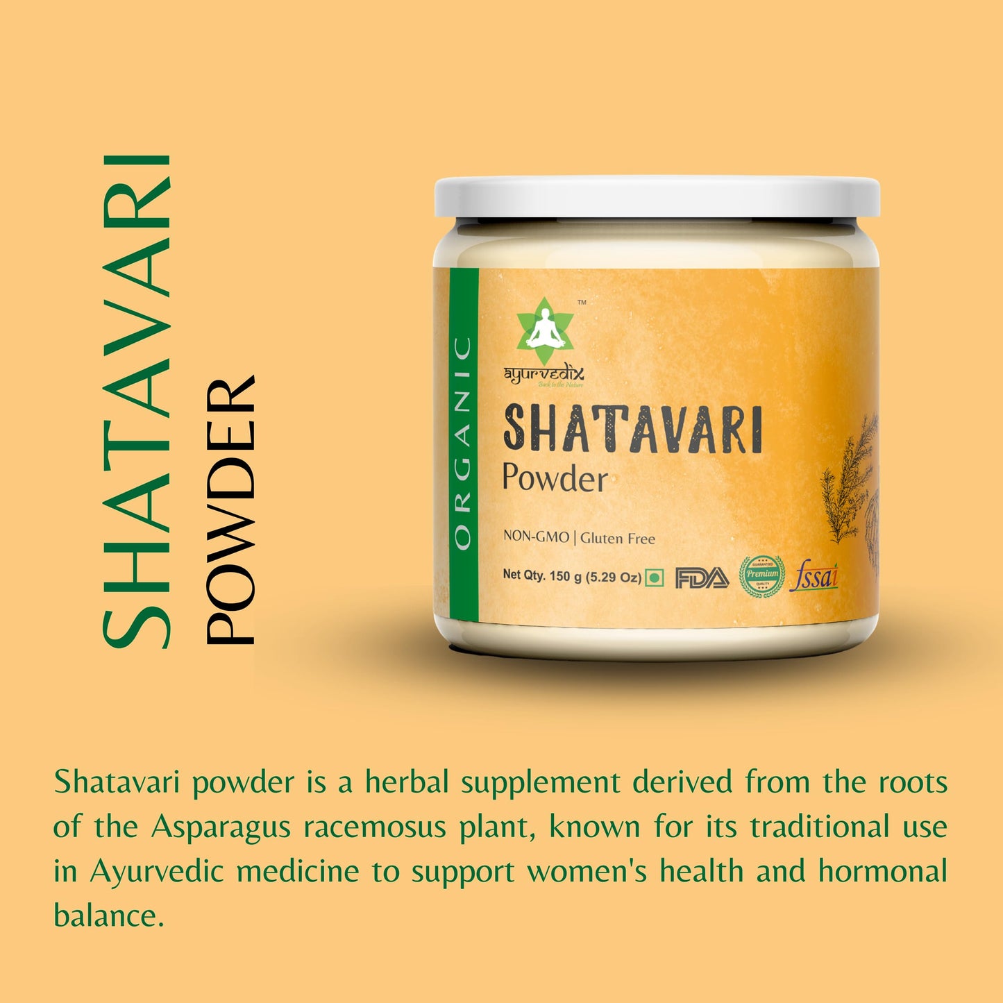 ayurvedix Shatavari Powder 15.87 Ounce
