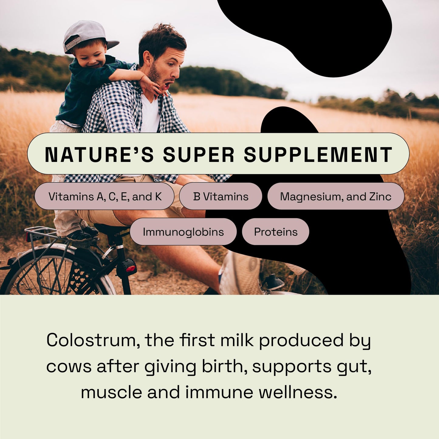 MOOVE Bovine Colostrum Capsules 1000mg, 120 Capsules