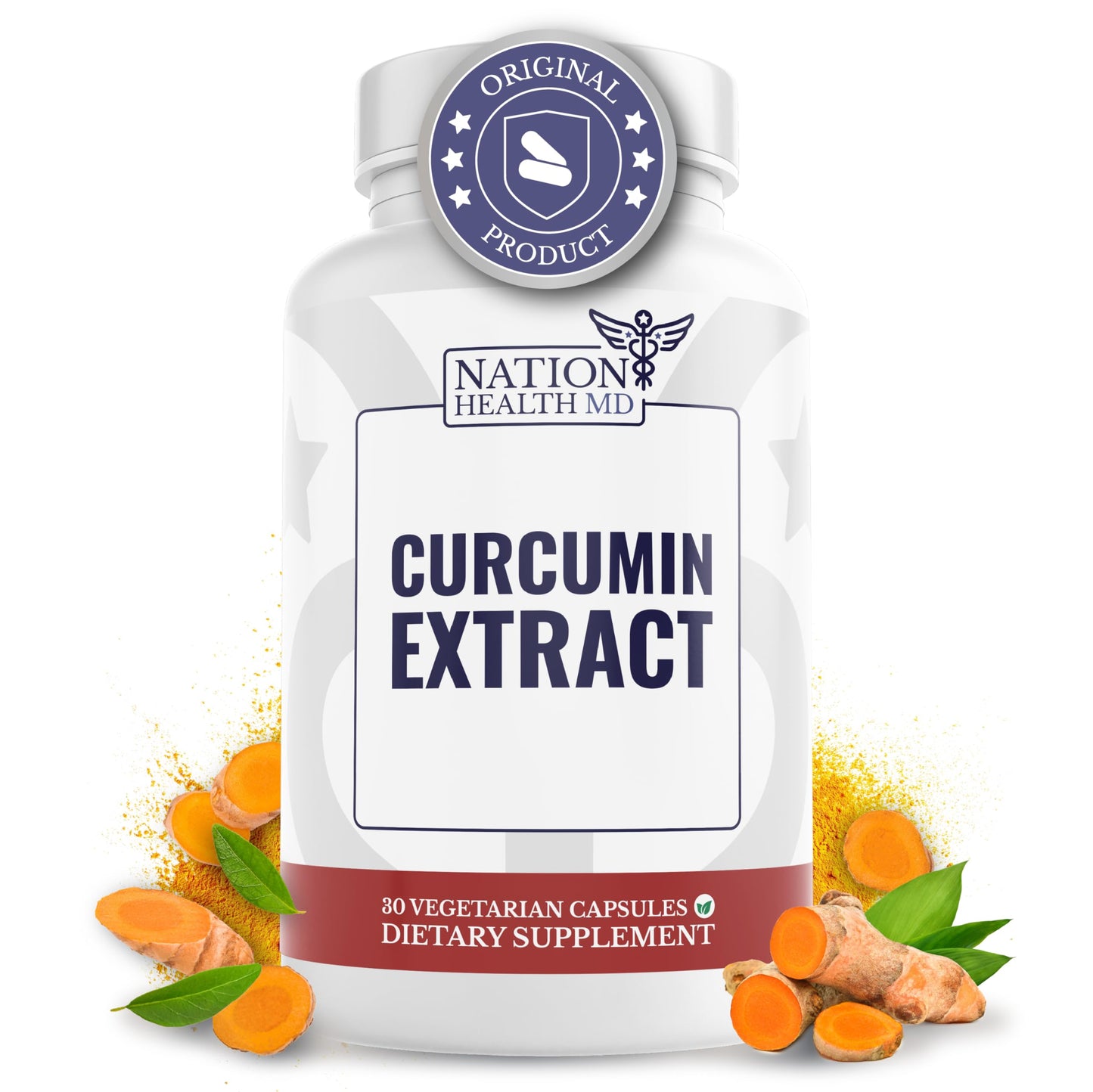 Nation Health MD Curcumin Extract Supplement Capsule, 30 Count