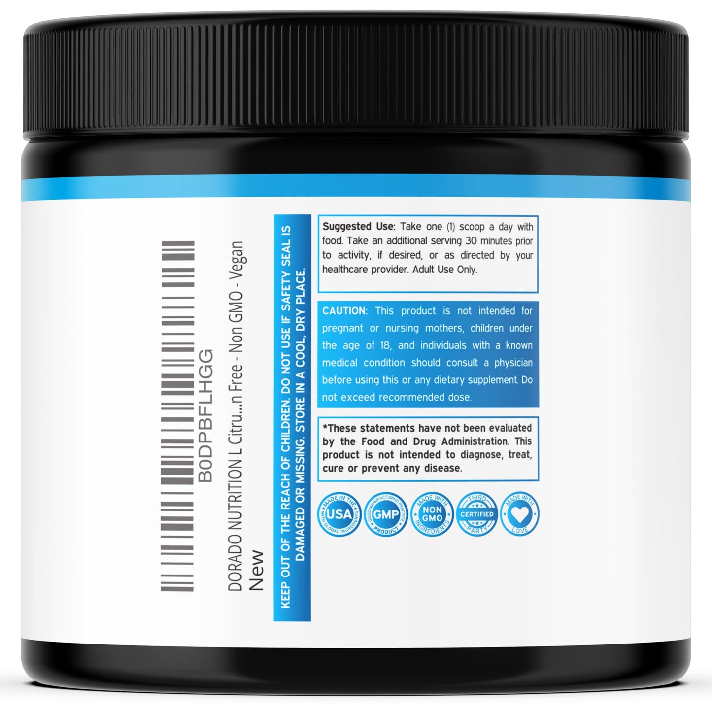DORADO NUTRITION L-Citrulline Powder 17.64 Ounce
