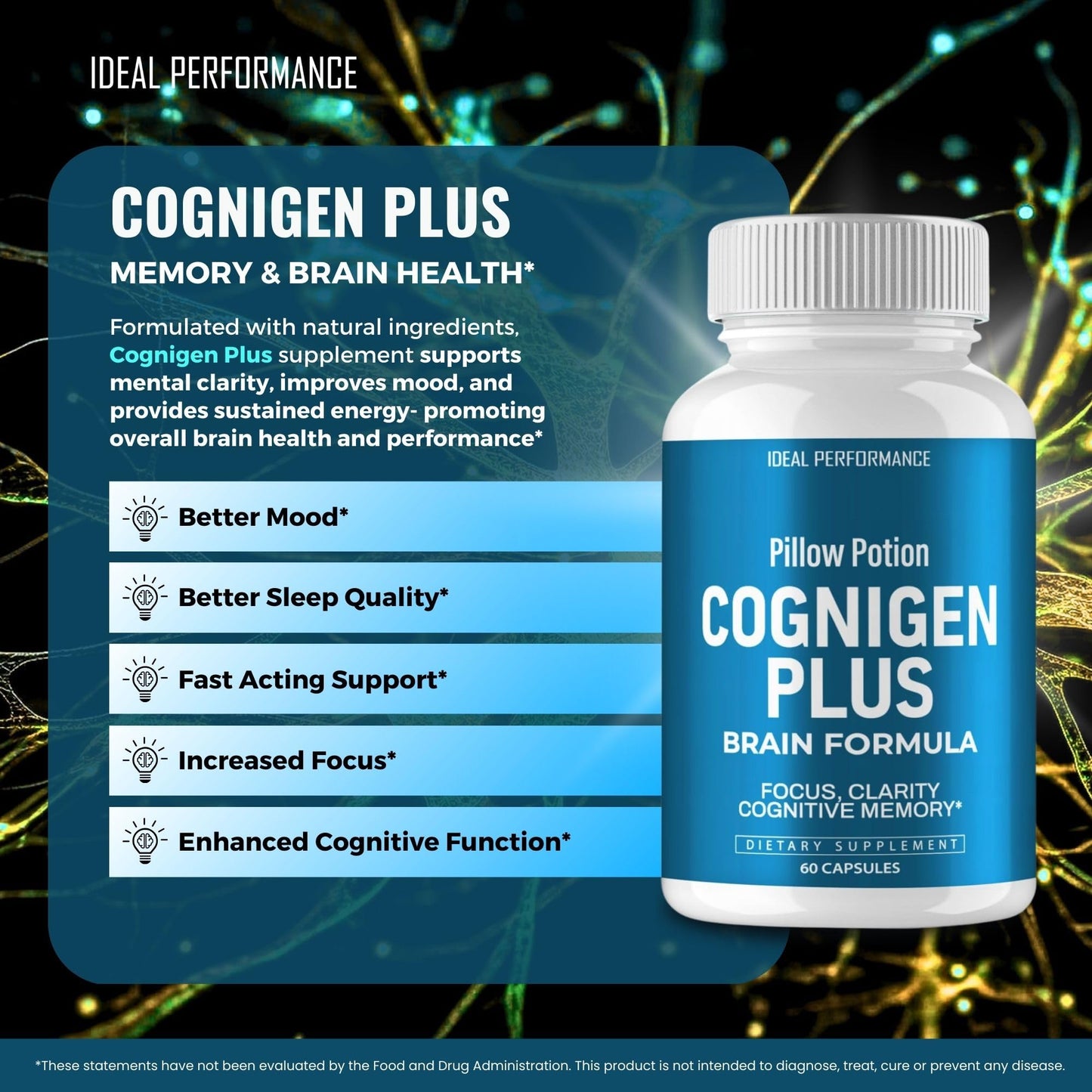 IDEAL PERFORMANCE Cognigen Plus Capsules 180 Capsules
