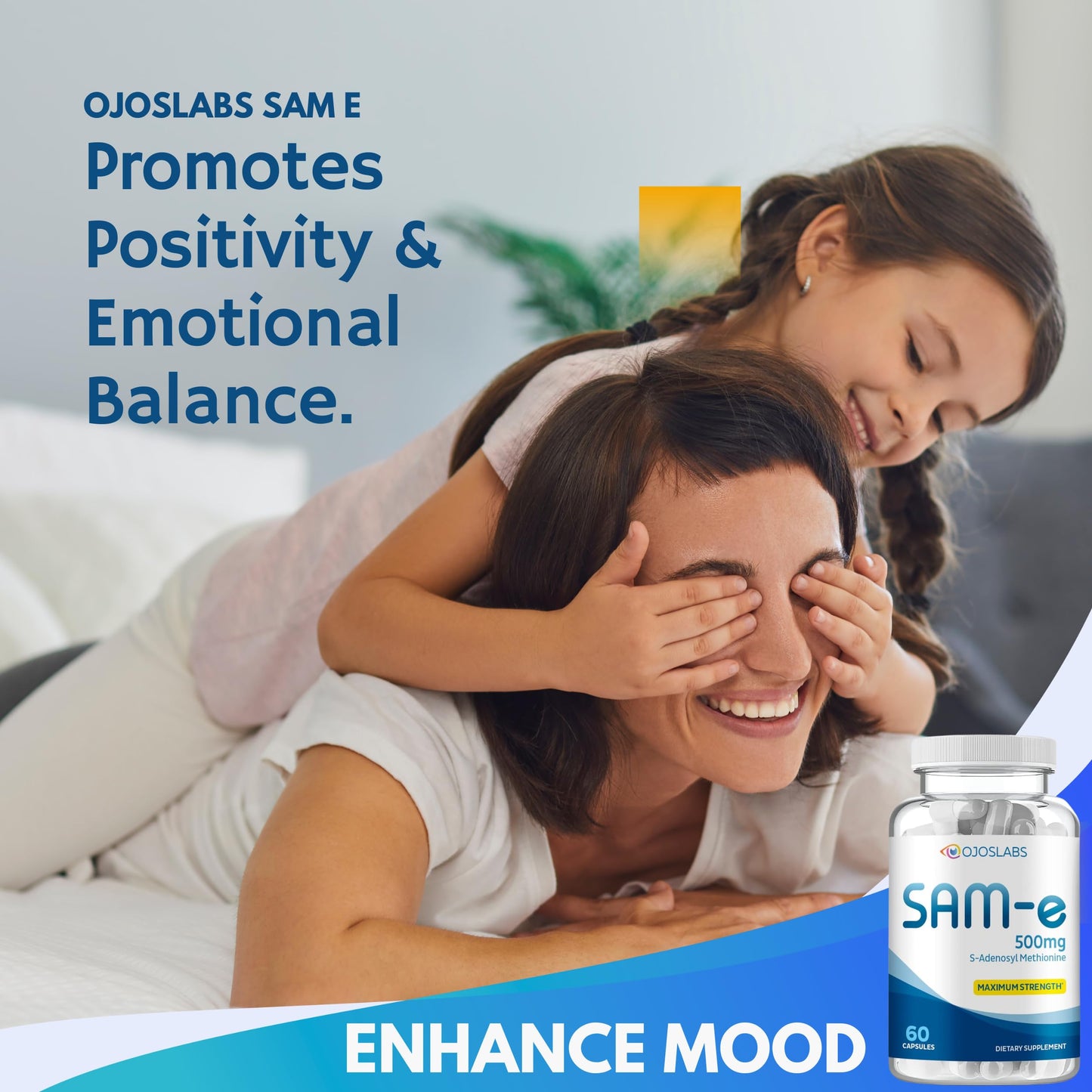 OjosLabs SAM-e 500mg Methionine Capsule, 60 Count