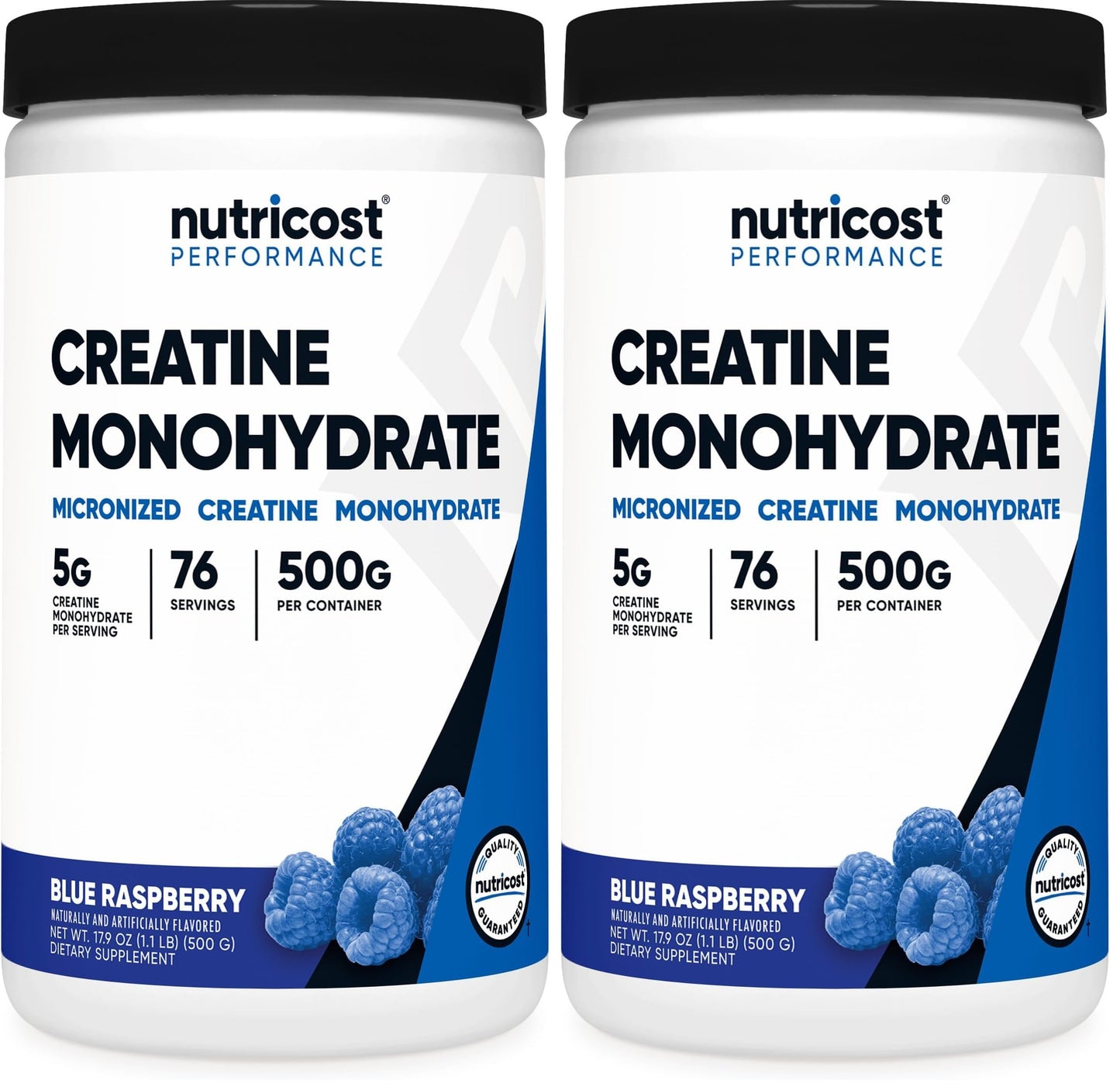 Nutricost Creatine Monohydrate Powder, 2 x 500 g