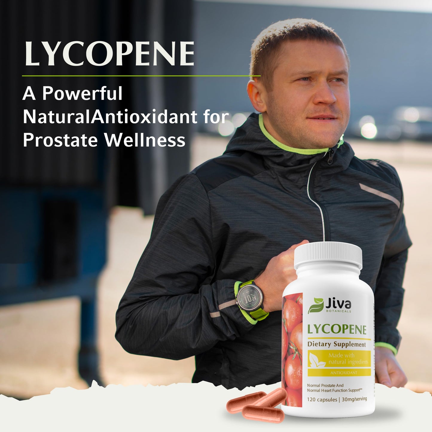 Jiva Botanicals Lycopene 30mg Prostate Supplement 120 Capsules