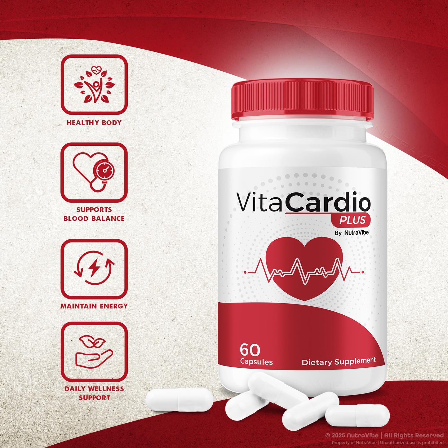 NutraVibe VitaCardio Plus 60 Capsules