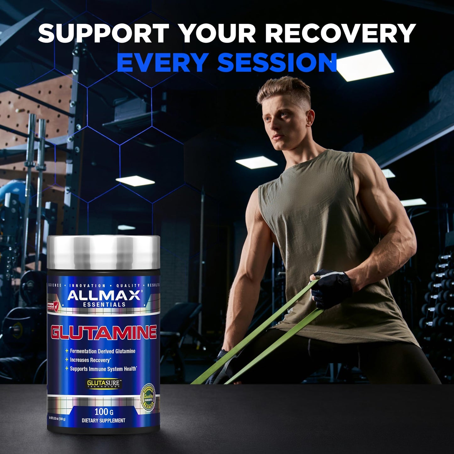 ALLMAX L-Glutamine Powder 3.53 oz