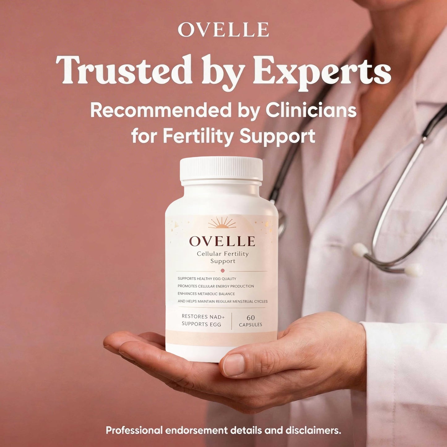 Velura Ovelle Fertility for Women-Hormonal Balance & Cycle 60 Capsules