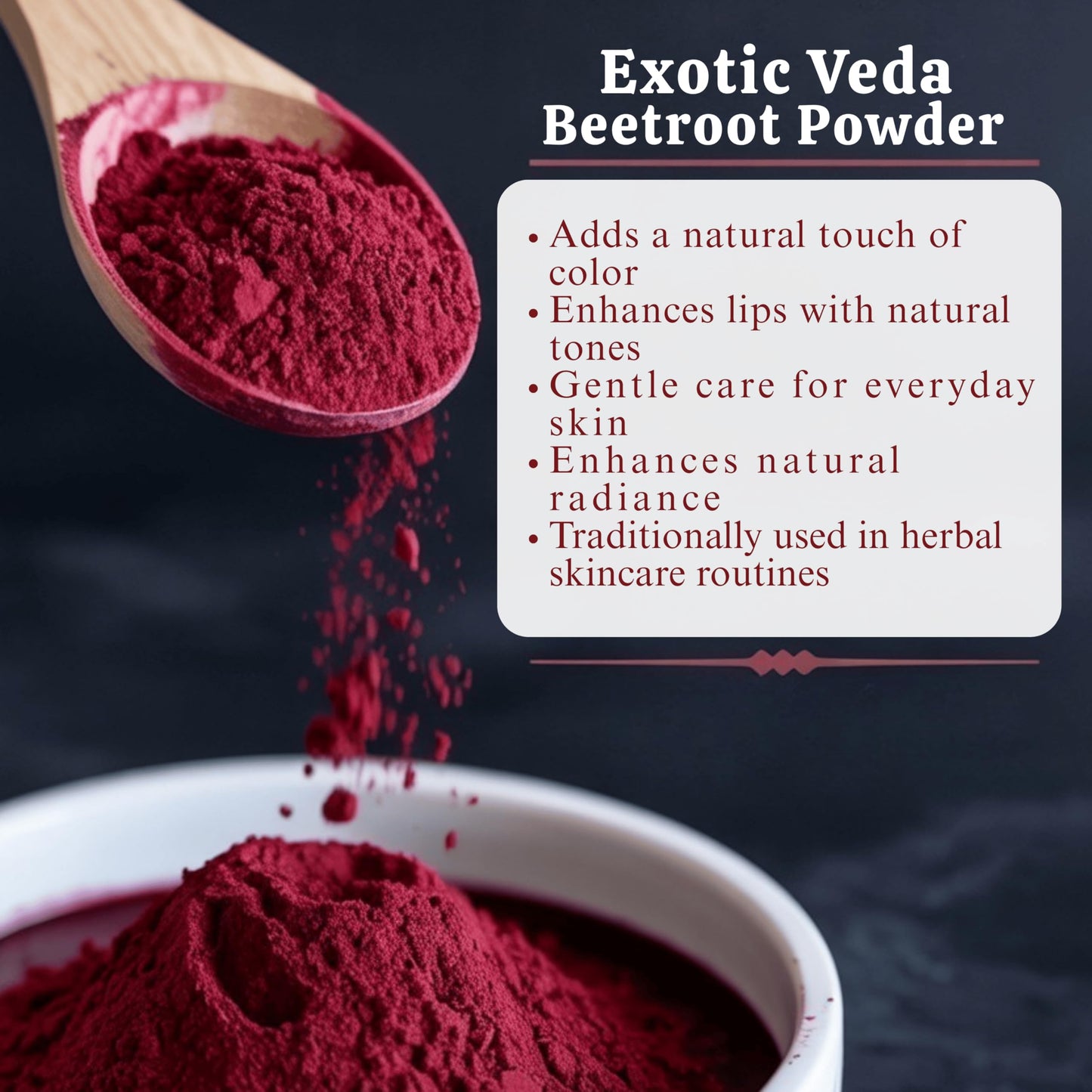 Exotic Veda Organic Beetroot Powder 3.53 oz