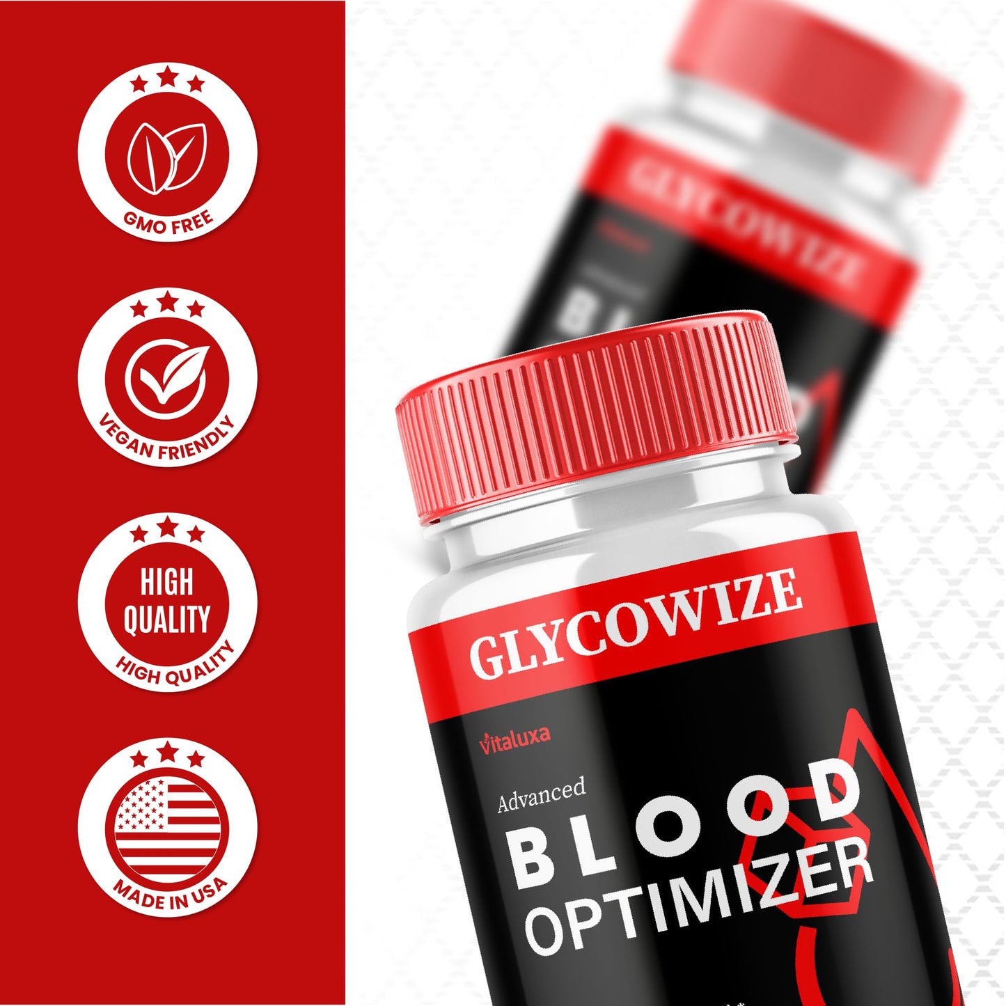 Vitaluxa Glycowize Capsules 180 Count