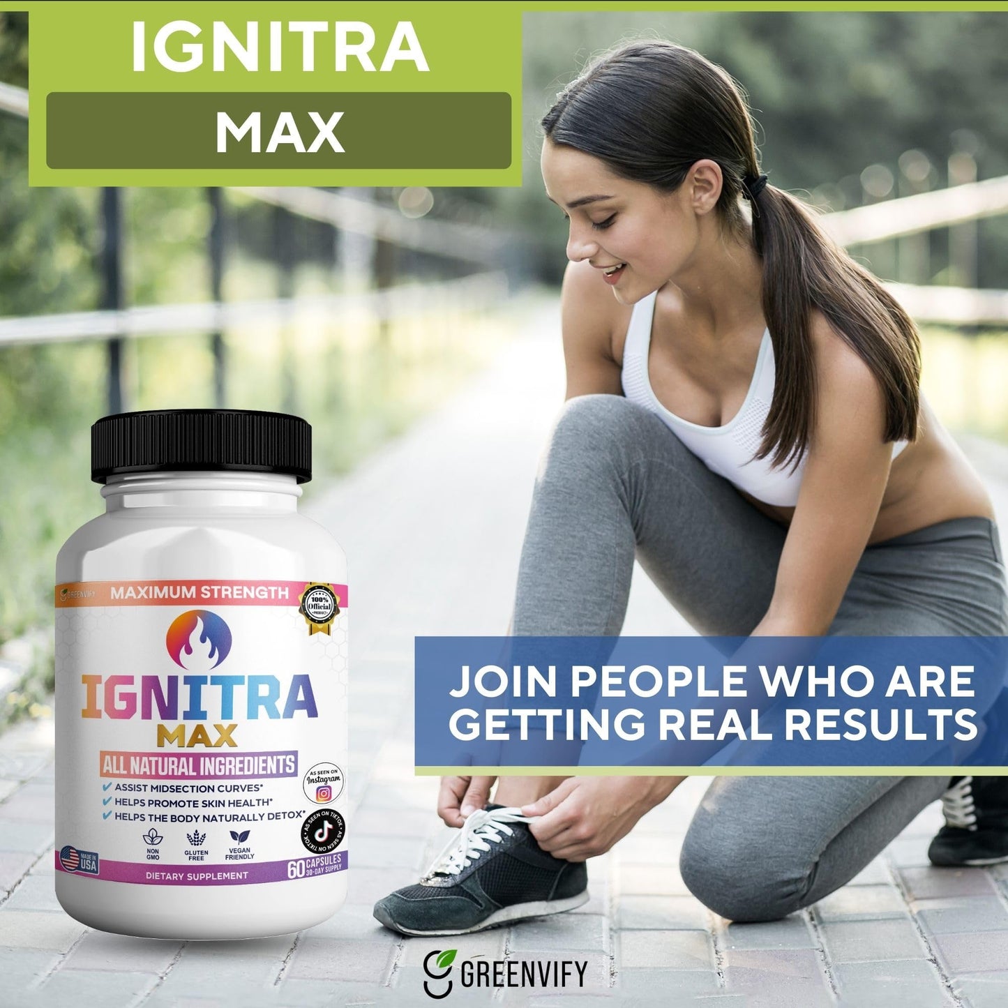 GREENVIFY Ignitra Max Dietary Supplement Capsule, 60 Capsules