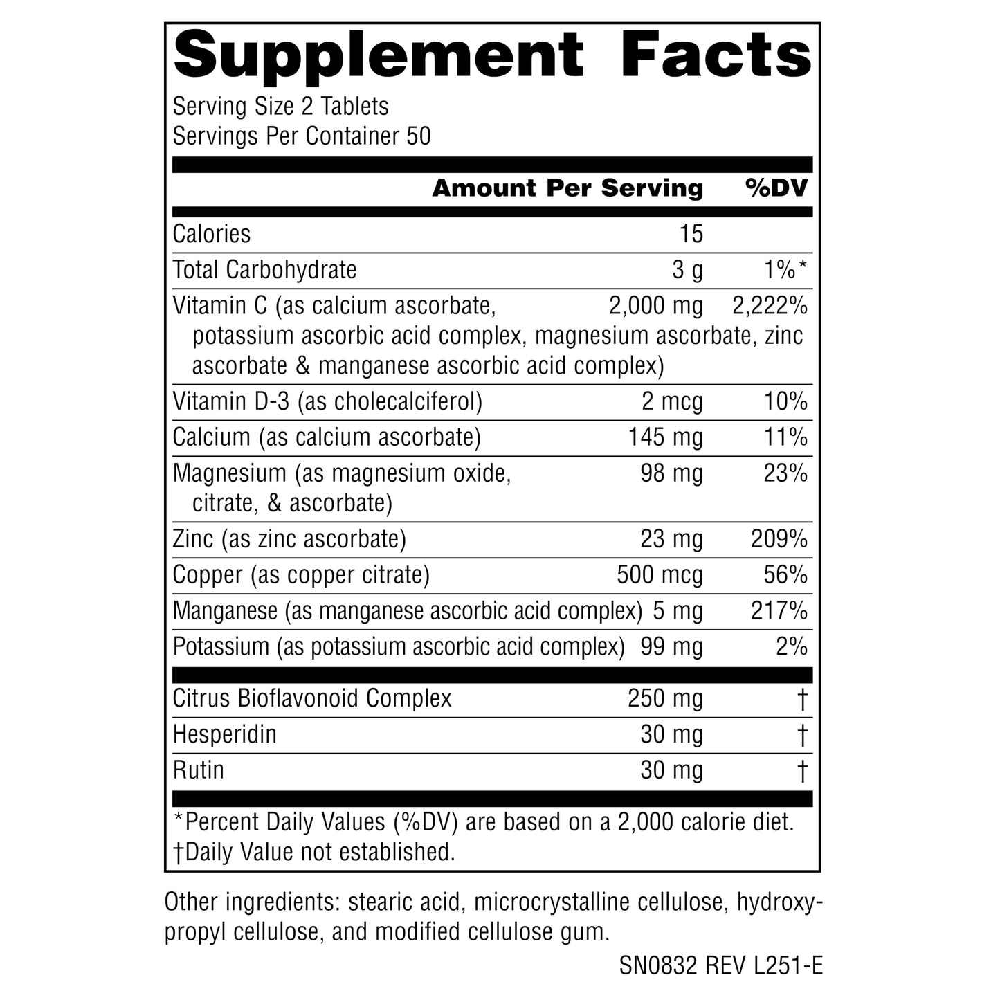 Source Naturals Ultimate Ascorbate Tablets, 100 Tablets