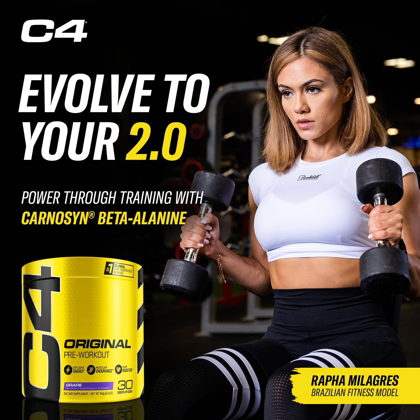 C4 Original Pre Workout Powder with 150mg Caffeine, 5.6 Ounce