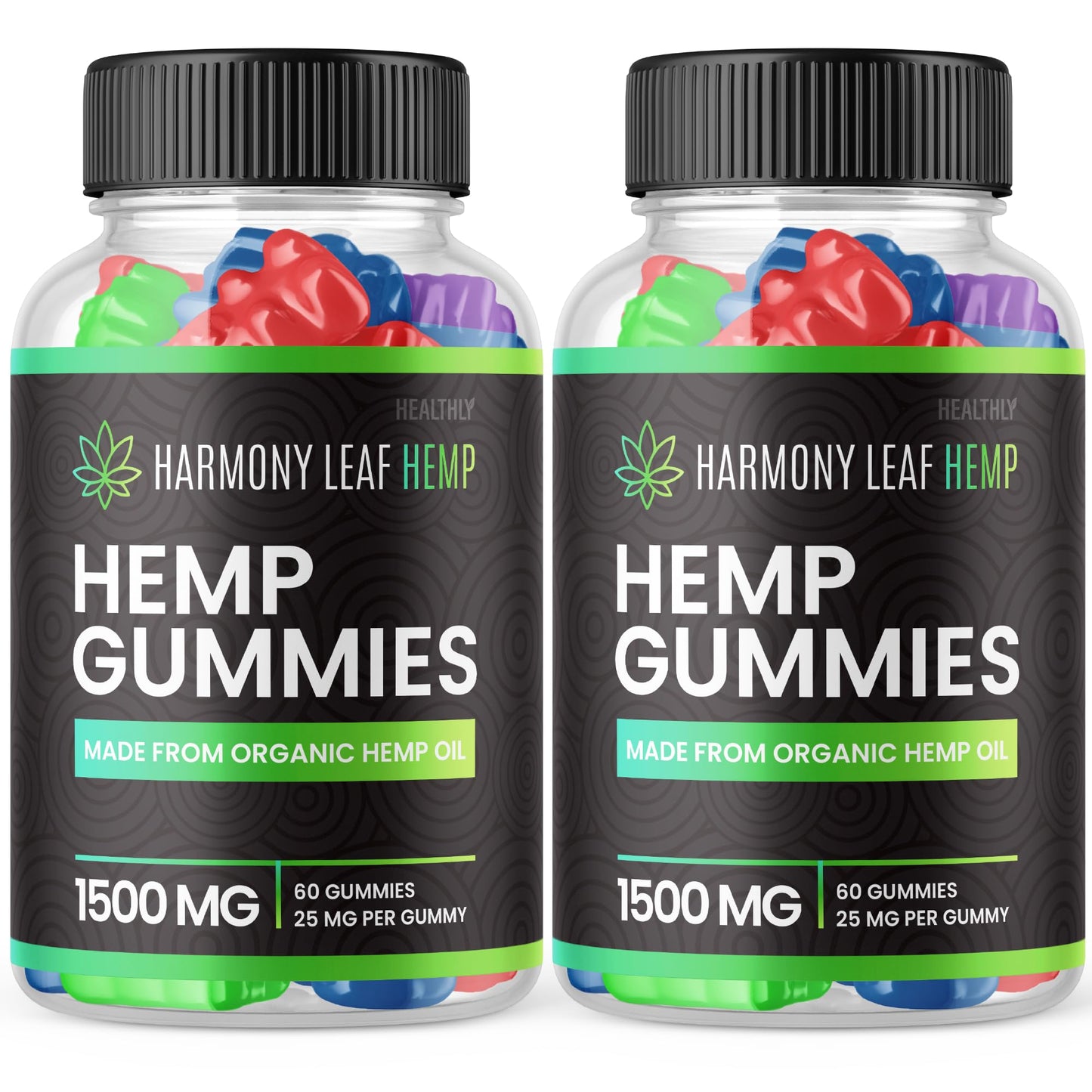 Purvia Harmony Leaf Hemp Gummies, 25 mg per Gummy, 120 Gummies