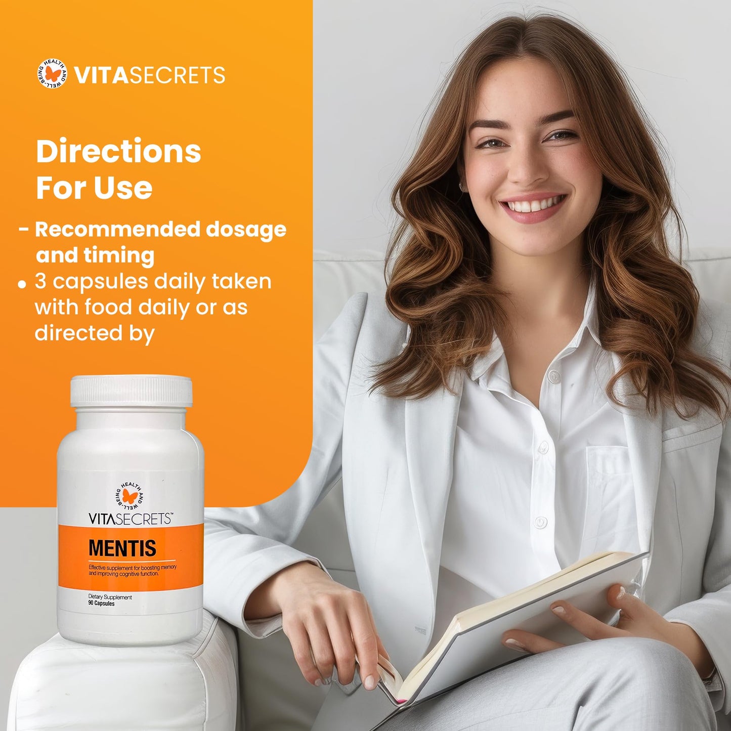 Vitasecrets Mentis Memory & Cognition Support Supplement 90 Capsules