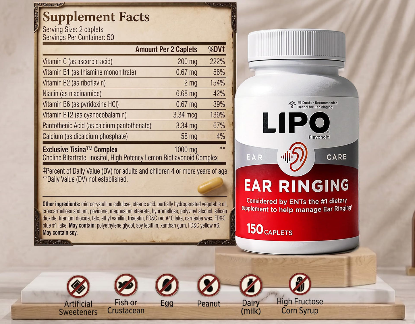 Lipo-Flavonoid Plus Dietary Supplement Caplets 300