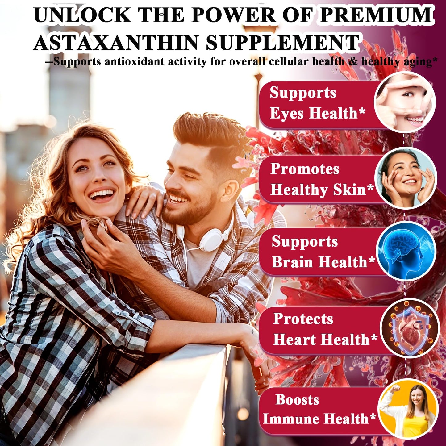 AMENQ hHEALTH Astaxanthin 12mg Softgels, 120 Count
