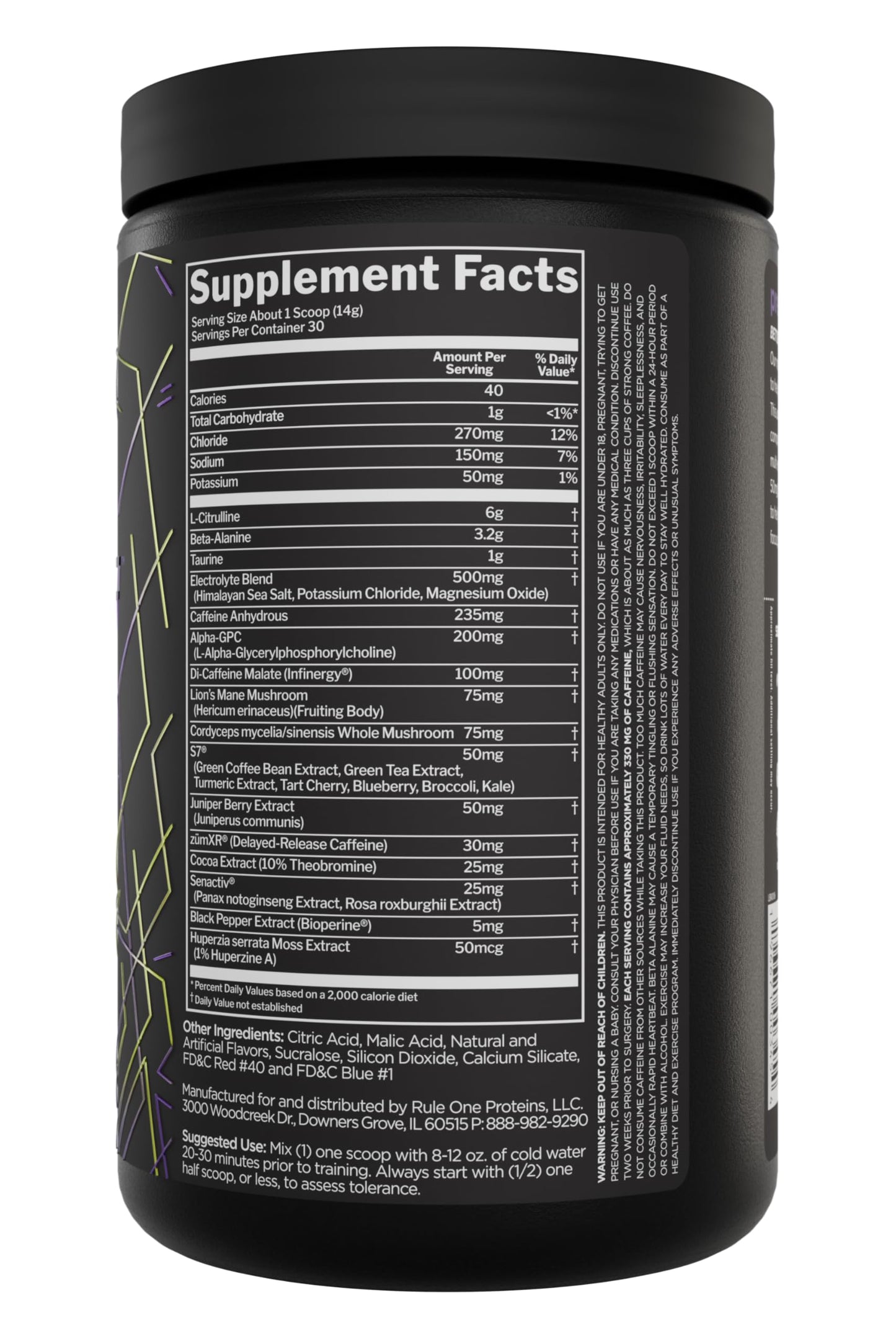 Rule 1 Proteins preLIFT Pre-Workout Powder 15 Ounce
