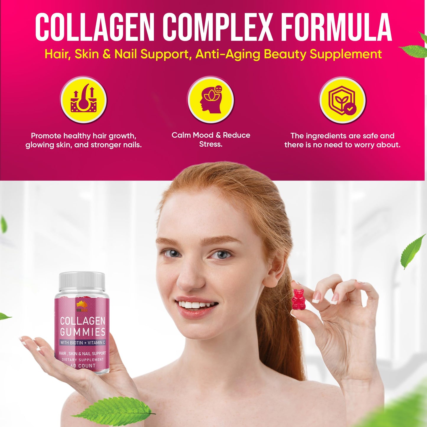Muse Celtic Minerals Collagen Peptides, 60 Gummies