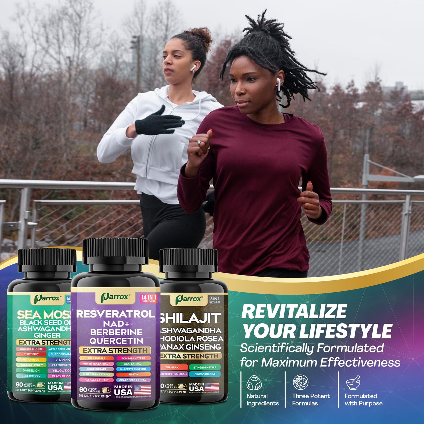 Parrox Advanced Wellness Trio Capsules 180