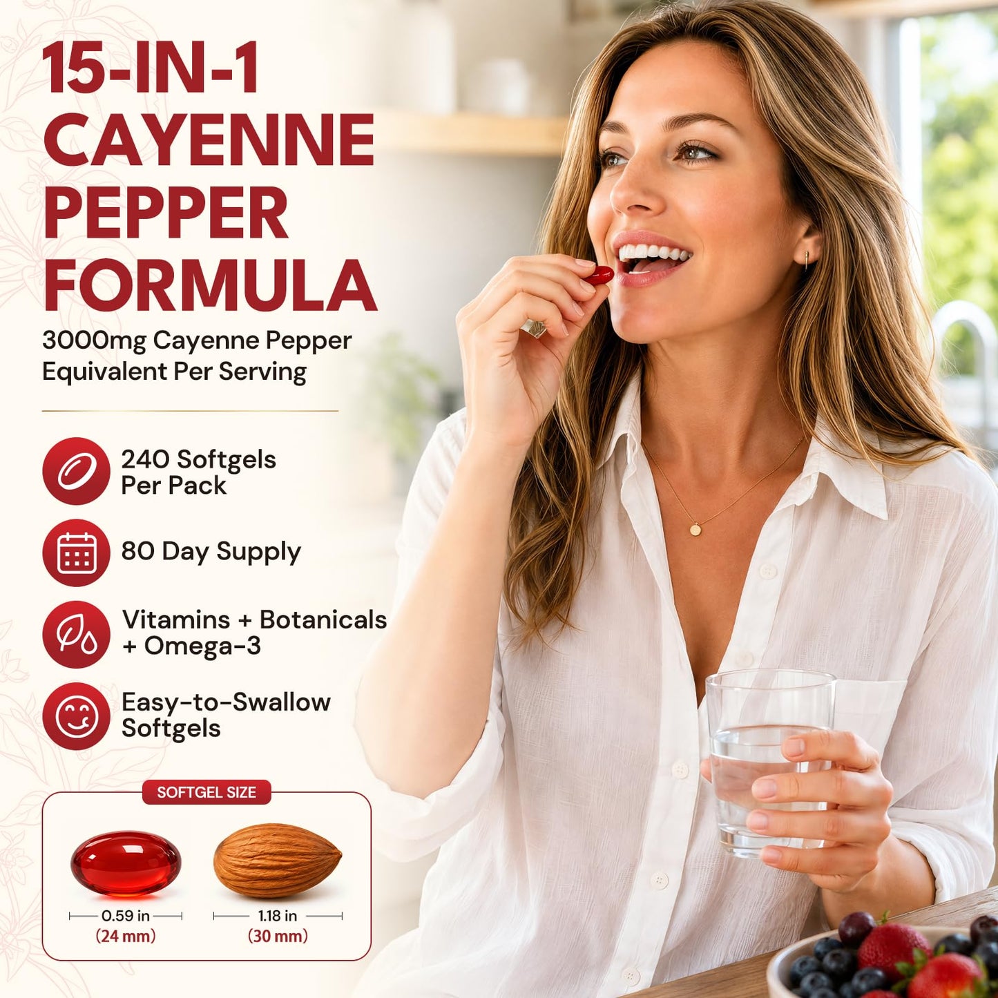 ReviNutra Cayenne Pepper Capsules, 240 Count