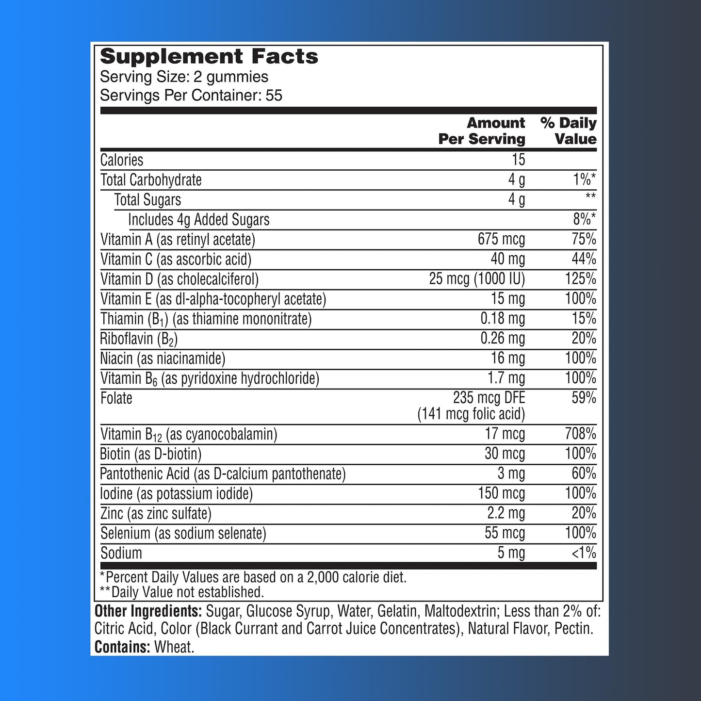 ONE A DAY Men's 50+ Gummies, 110 Count