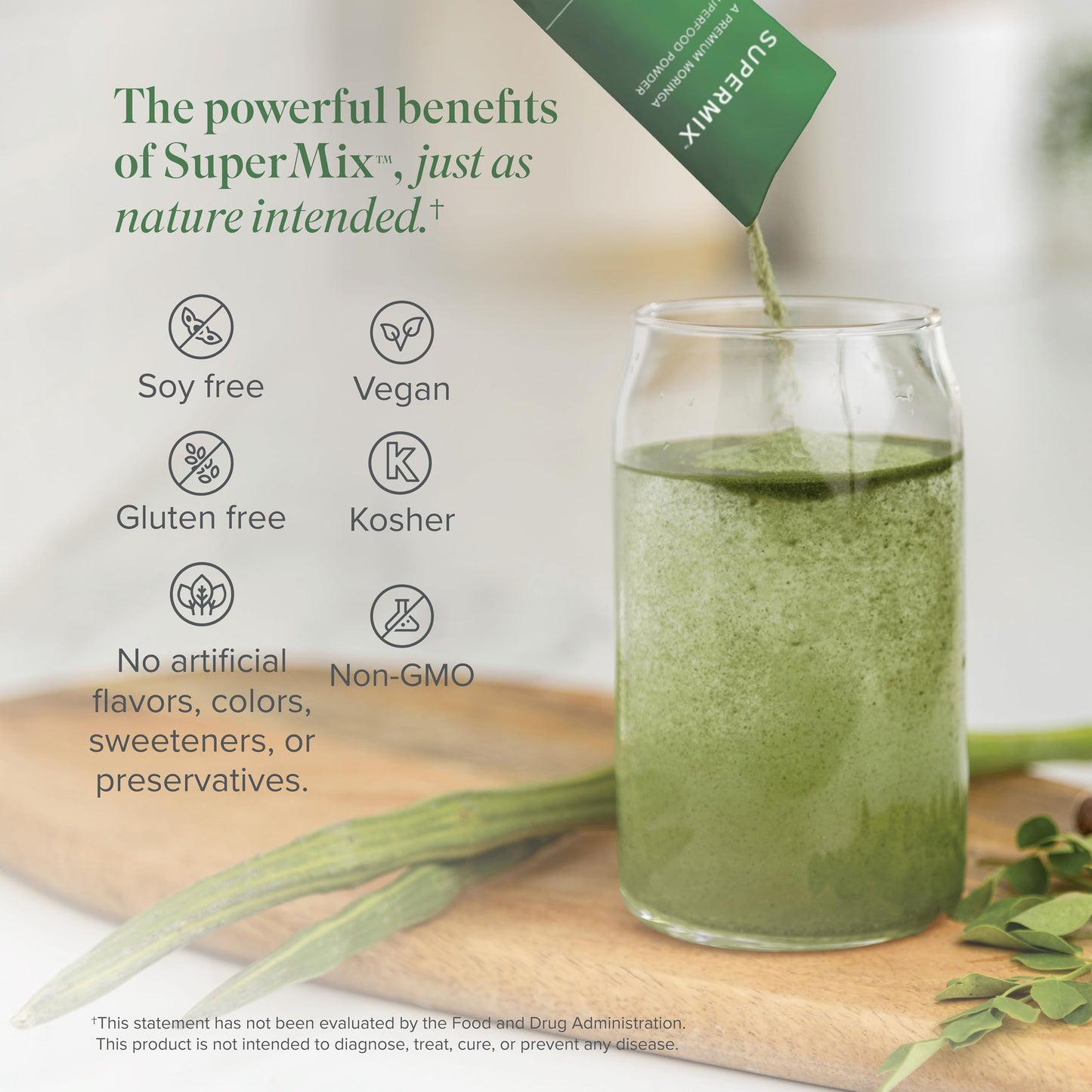 Isagenix SuperMix Moringa Superfood Powder, 14.6 oz