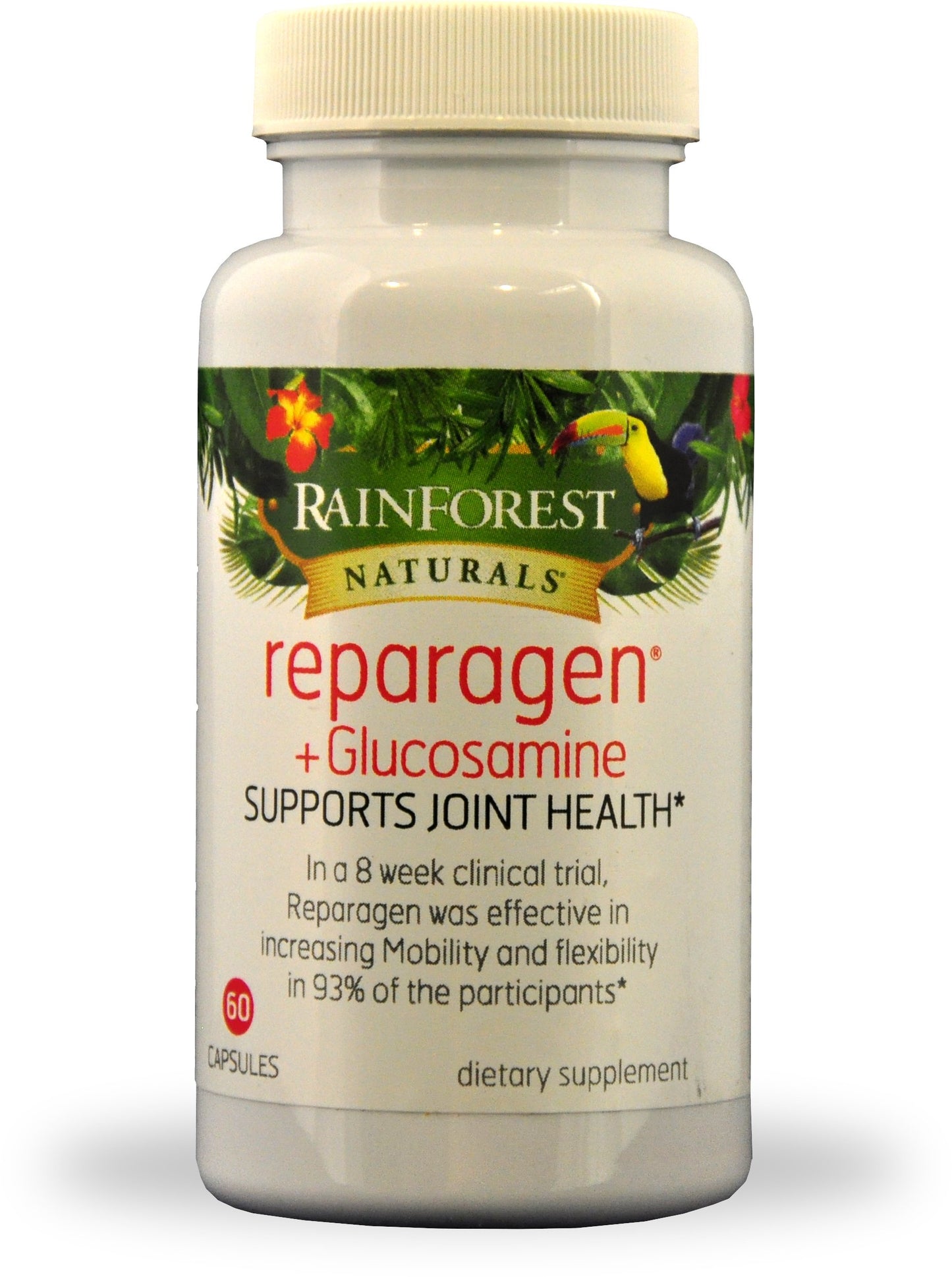 Rainforest Nutritionals Inc. Reparagen Plus Glucosamine Capsule, 60 Capsules