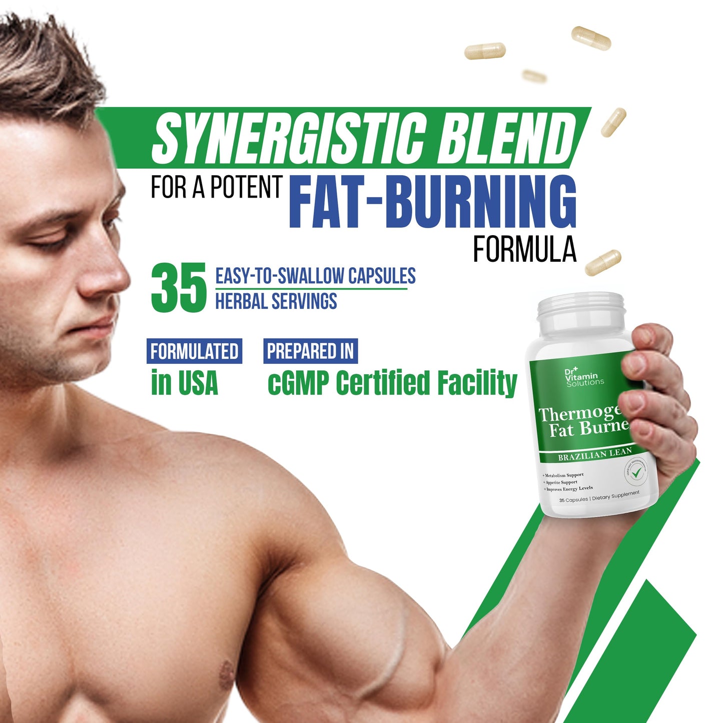 DR VITAMIN SOLUTIONS Brazilian Lean Thermogenic Fat Burner Capsules 35