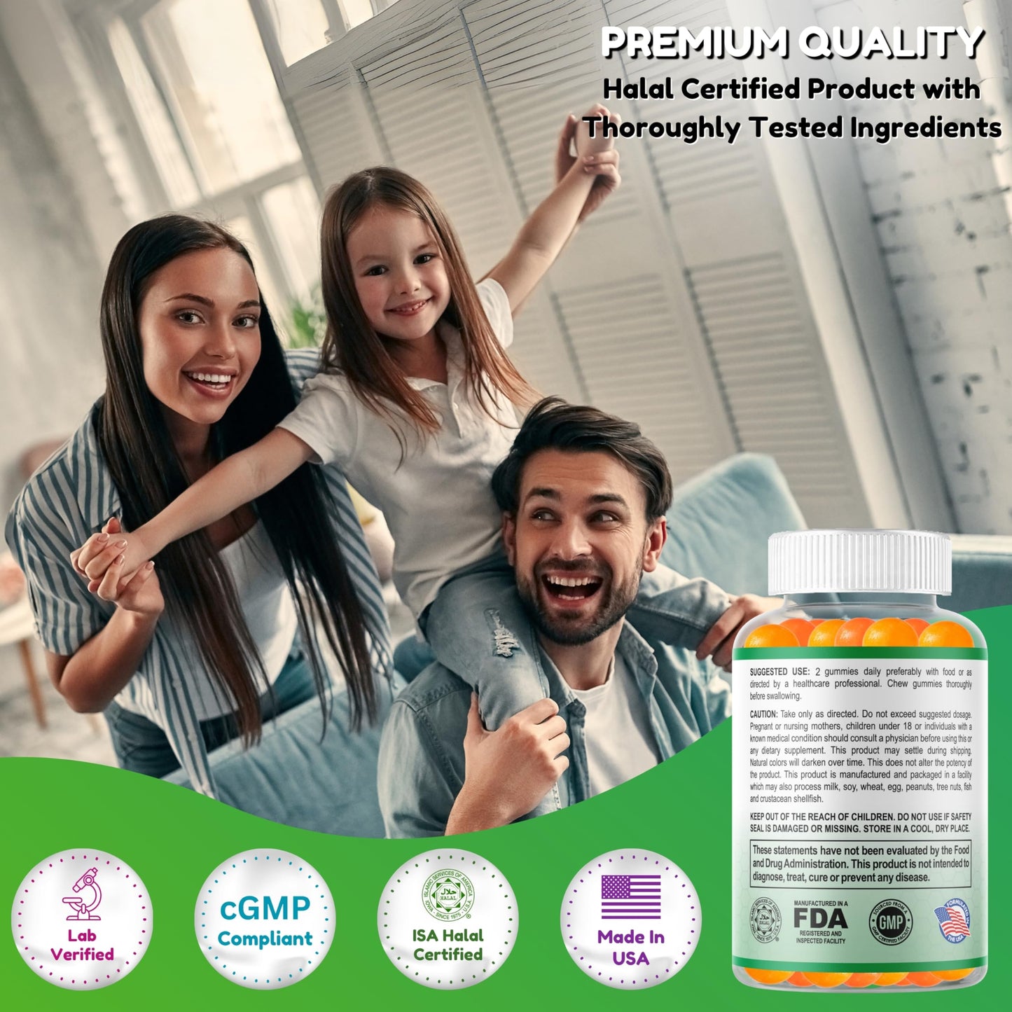 SHIFAA NUTRITION Fiber Gummies, 60 Gummies