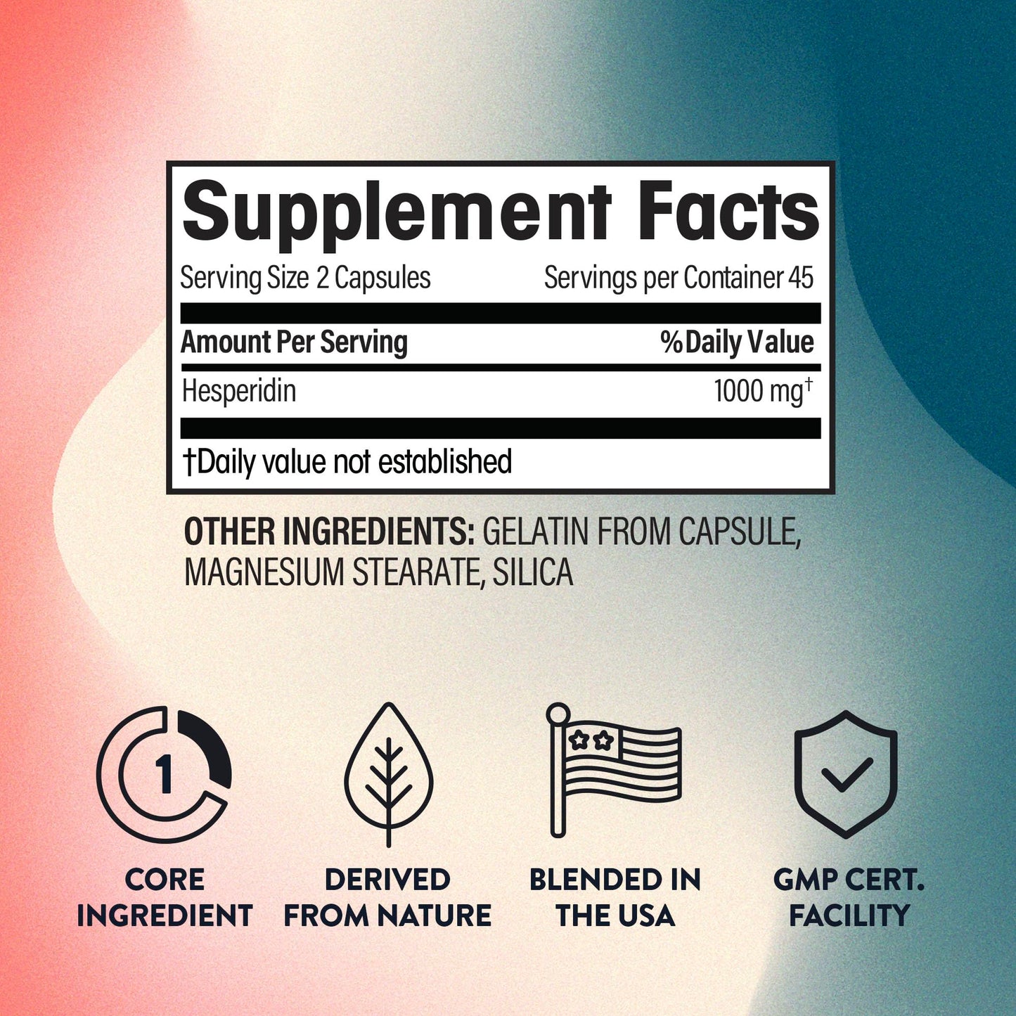 NGL Hesperidin 1000mg Capsule, 90 Capsules