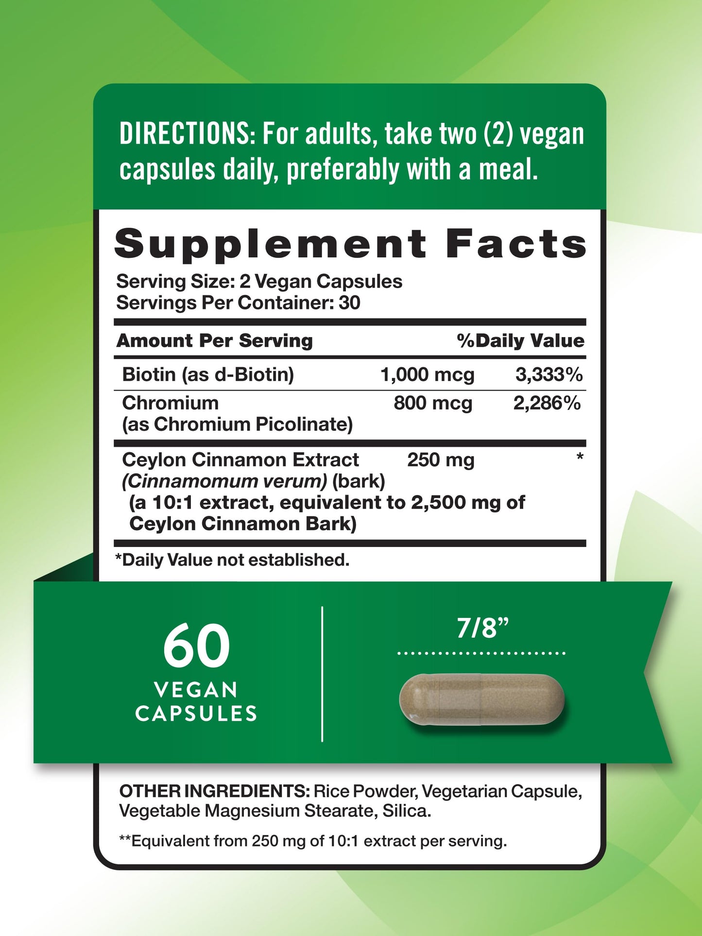 Nature's Truth Ceylon Cinnamon Capsules, 60 Count
