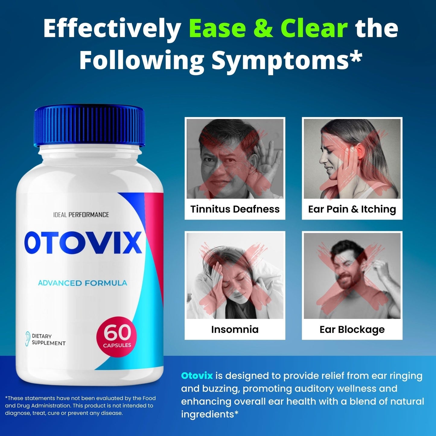 Ideal Performance Otovix Tinnitus Relief, 300 Capsules
