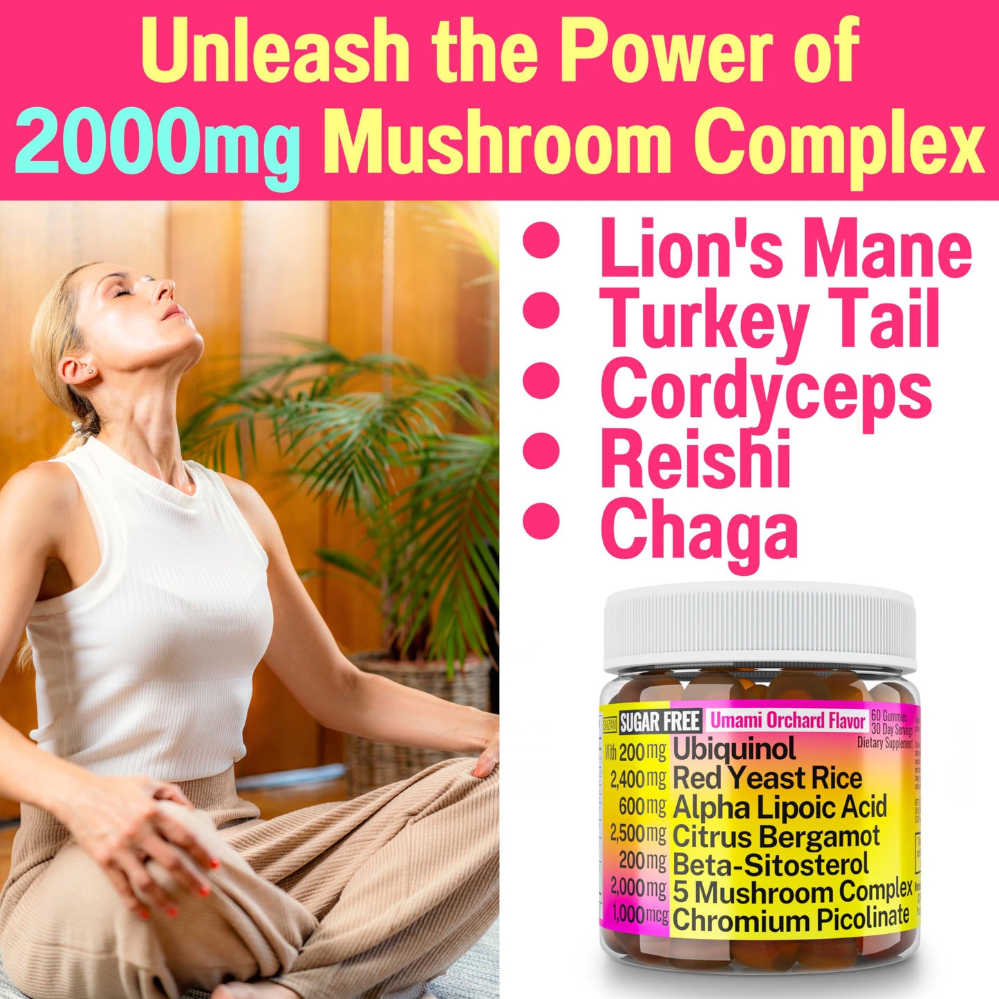 SHIZAM Red Yeast Rice Gummies 60 Count