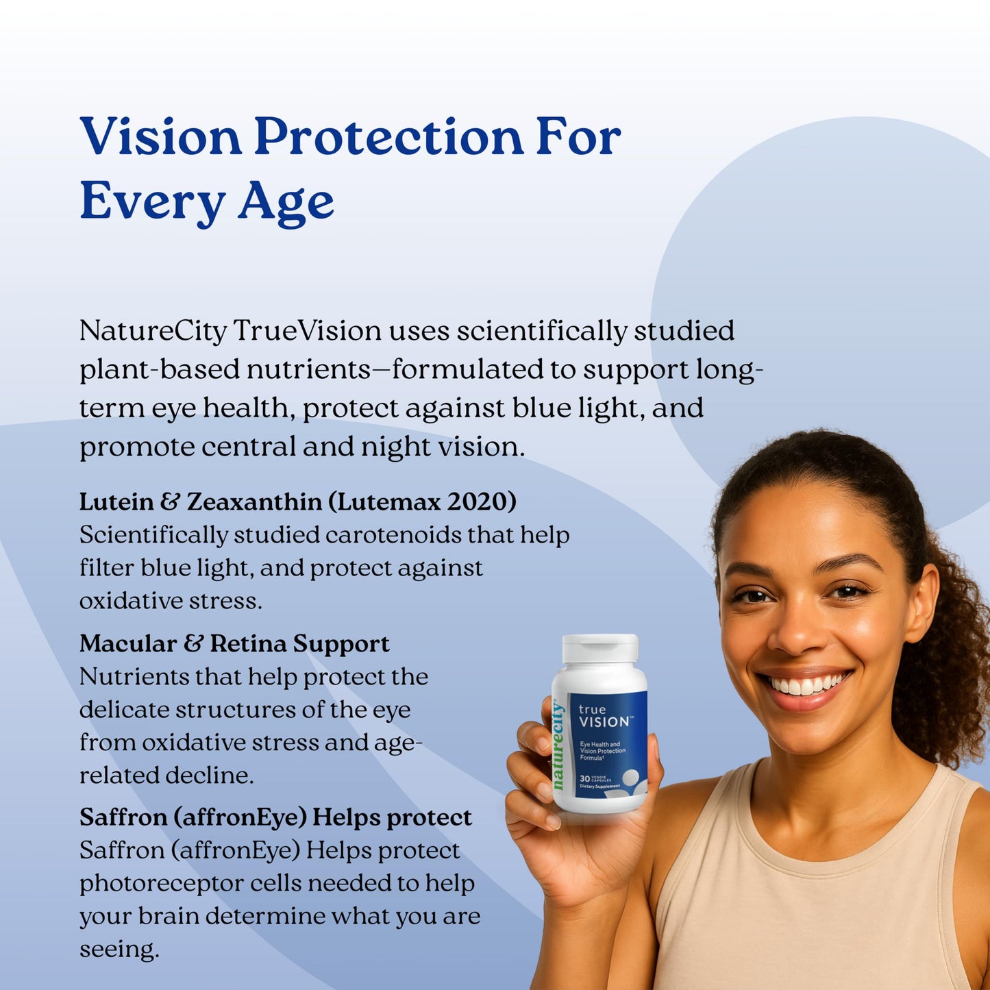 NatureCity True-Vision Eye Health Supplement Capsule 60 Veggie Capsules