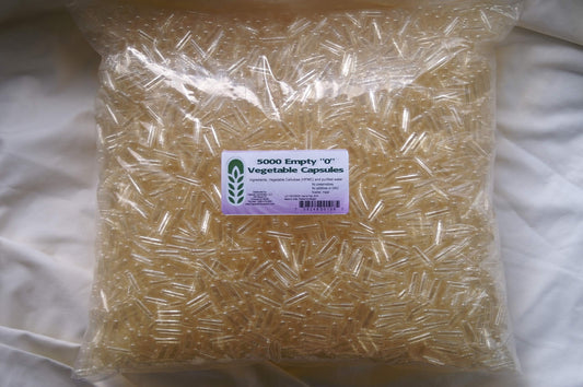Capsule Connection Empty Vegetable Capsules Size 0, 5000 Count