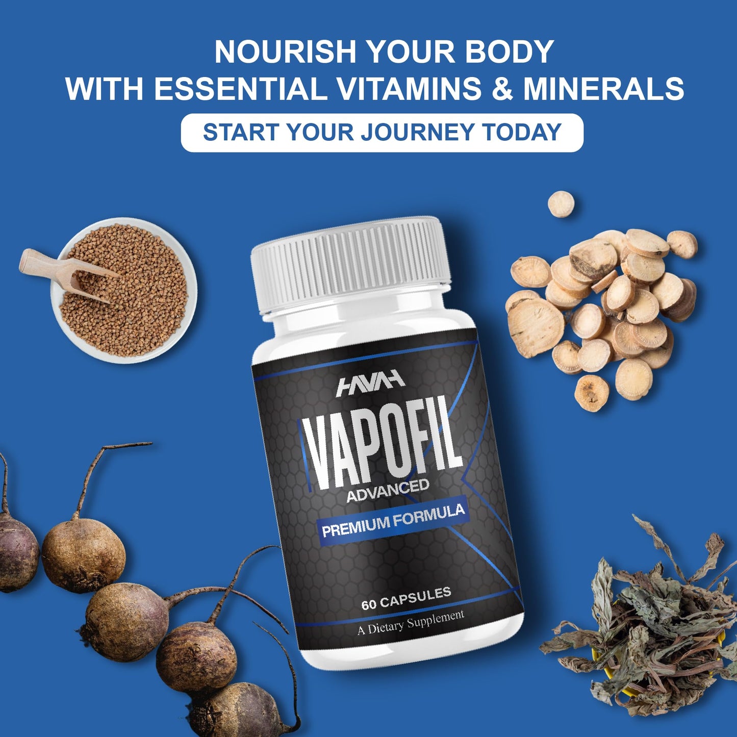 Havah Vapofil Advance Formula Vapo Fill Performance Capsules, 60 Capsules